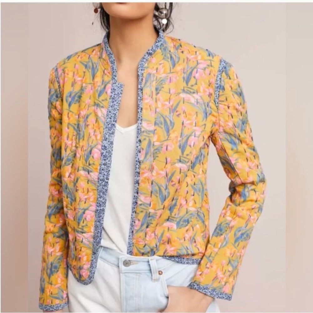 AnthropologieโWaverlyโQuiltedโJacket